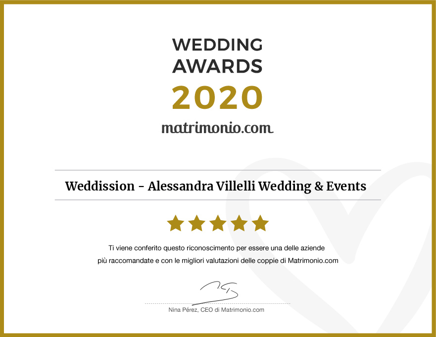Alessandra Villelli: Wedding Awards 2020 matrimonio.com