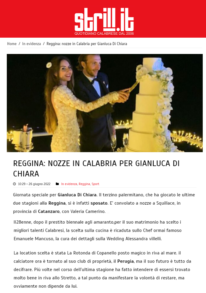 Gianluca Di Chiara e Valeria Camerino Wedding - Strilli.it
